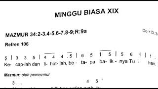 Video thumbnail of "Mazmur Minggu Biasa XIX Tahun B"