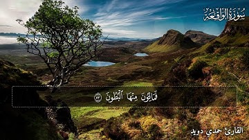 تلاوة خاشعة بصوت هادئ يريح القلب سورة الواقعة بصوت القارئ حمدي دويد