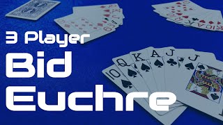 How to Play 3 Player Euchre - a trick taking card game screenshot 2