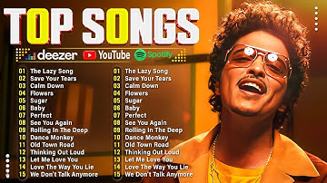 Bruno Mars, Adele, Ed Sheeran, Maroon 5, Dua Lipa, Rihanna, The Weeknd 💥 Billboard Top 50 This Week