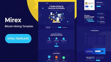 MiRex - Bitcoin Mining HTML Template | Themeforest Website Templates and Themes