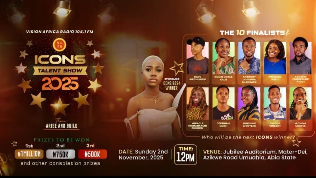 VISION AFRICA RADIO MUSIC REALITY SHOW. ICONS 2025 GRAND FINALE