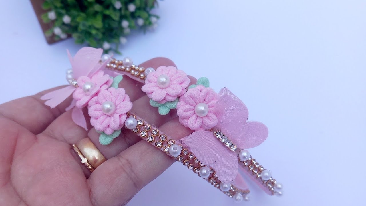 Tiara headband infantil strass jardim encantado