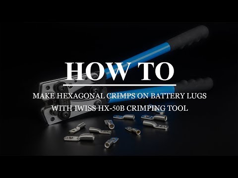 IWISS BATTERY CABLE LUG HEXAGONAL CRIMPING TOOL