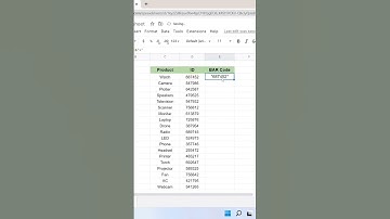 How We Can Create Barcode in Excel #viralvideos #exceltips #reel #exceltips #excel #spreadsheet