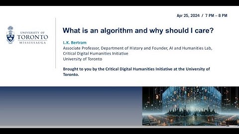 What is an algorithm and why should I care?