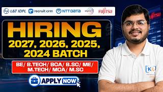 5 Off Campus Jobs 2026 | 2024-2027 Batch | BTech, BCA, MCA Freshers Apply screenshot 3