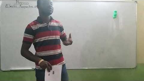 Elastic Properties of solid