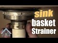 How to replace basket strainer, kitchen sink drain. Easy! Home Mender.