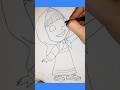 Drawing Of Masha From The Cartoon Masha And The Bear