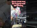 Epson L8100 Print Not Properly head Not Working#epson #services #printersupportsoftware