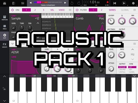 NanoStudio 2 - OBSIDIAN - Acoustic IAP Pack 1 - Demo for the iPad