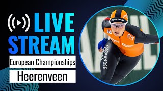 LIVE | European Championships session | Heerenveen 2024 | #SpeedSkating