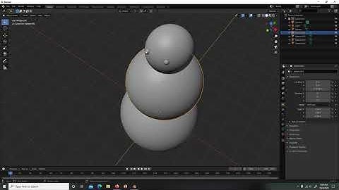 how to make a snow man in blender 2.9 (beginner blender tutorial)