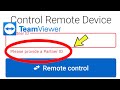 Fix teamviewer  please provide a partner id problem solved