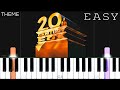 20th Century Fox Theme EASY Piano Tutorial 20th Century Fox Theme EASY Piano Tutorial