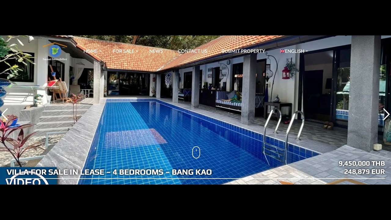 VC320 - Villa 4 bedrooms with pool - Bang Kao - Koh Samui