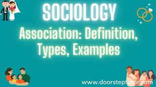 Ociation Definition, Types, Examples Fundamentals Of Sociology