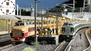 ＜Nゲージ＞JR東日本 高崎線特急 189系『あさま』489系『ホームライナー』　Modellbahn Spur N Model Railroad Diorama 鉄道模型