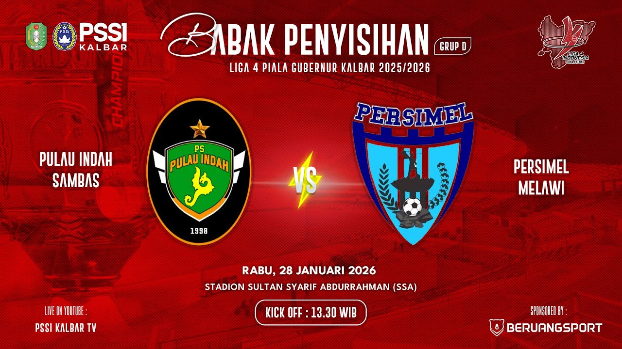 PS PULAU INDAH VS PERSIMEL - LIGA 4 PIALA GUBERNUR KALBAR 2025/2026