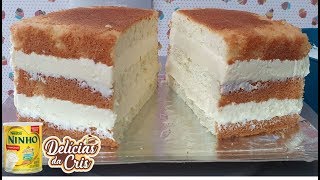 Bolo de Leite Ninho Cremoso