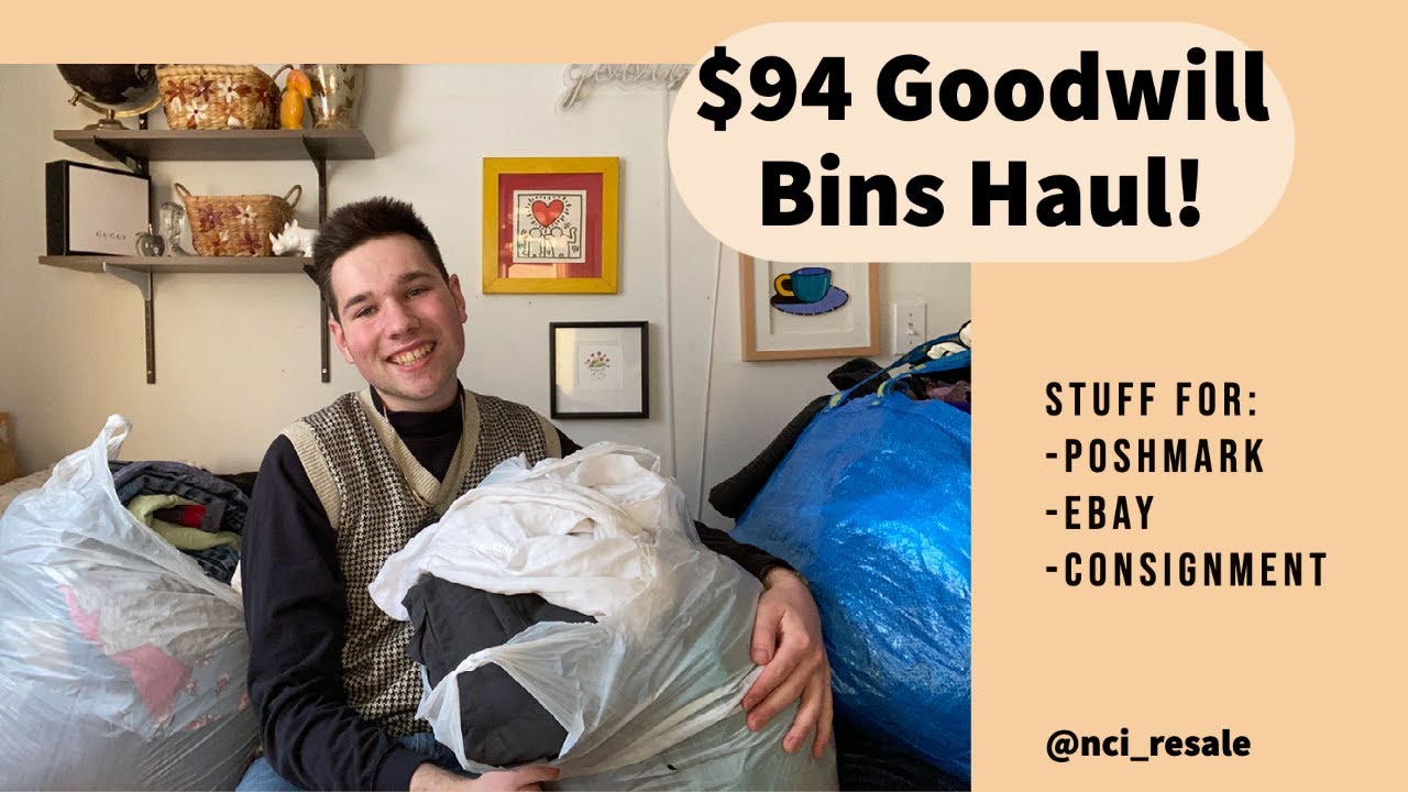 Goodwill Outlet Haul! I spent 94 on 63 lbs of clothing to resell on