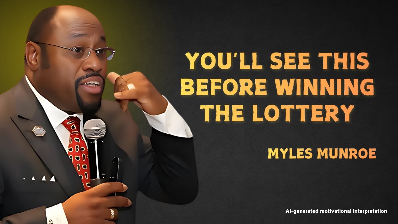 YOU’LL SEE THIS BEFORE WINNING THE LOTTERY - MOTIVATIONAL SPEECH INSPIRE BY MYLES MUNROE