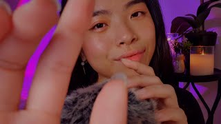 ASMR Slowly, Softly, Gently, Delicately 🧚🏻‍♀️ Fluffy Mic Touching & Hand Movements For Sleep