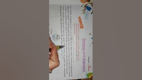 EVS -- CLASS 5 -- LESSION 1 -- RELATION AND MIGRATION -- BOOK READING -- 23 APRIL 2021