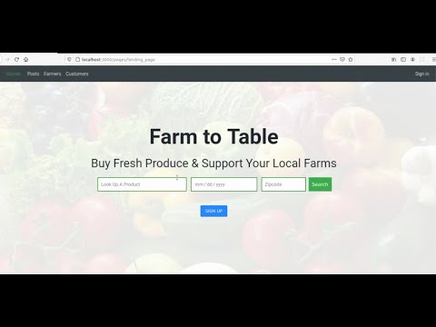 Code the Dream Demo Day 2021 | Farm-to-Table app
