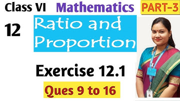 Ratio and Proportion Class 6 Math Chapter 12 (Part 3) Solved Exercise 12.1 | CBSE NCERT Mathematics