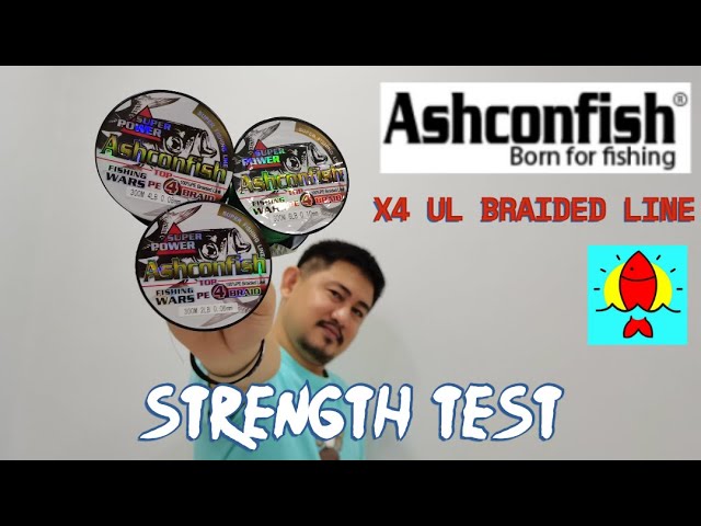 ASHCONFISH X4 BRAIDED LINE BREAK TEST! #ultralightfishing #pancing