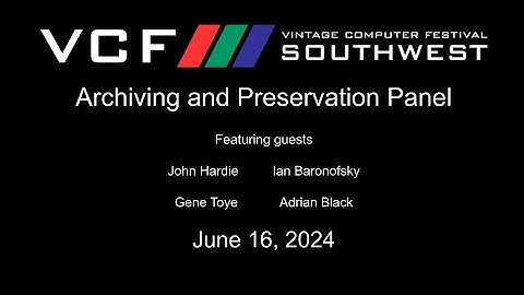 Archiving and Preservation Panel