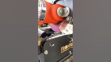 Sharpening sawmill blades with a frontier sharpener. #frontiersharpener #sawmillbladesharpener