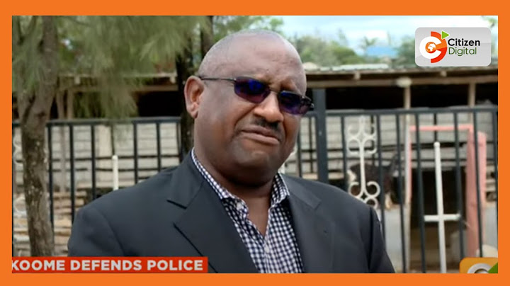 Police IG Japhet Koome says police won’t be intimidated by Azimio