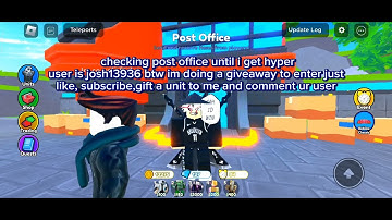 DAY 1 OF CHECKING POST OFFICE UNTIL I GET HYPER USER IS JOSH13936