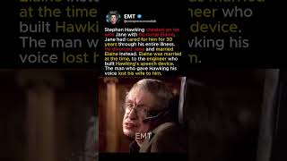 Stephen hawking cheated on his wife of 30 years💔