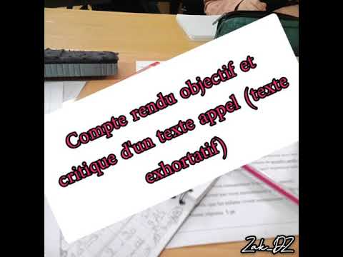 compte-rendu-objectif-et-critique-d'un-appel-(texte-exhortatif)