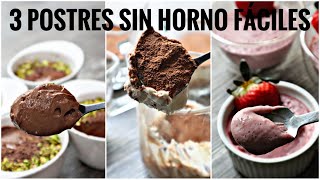 TIRAMISÚ, MOUSSE DE CHOCOLATE Y FRESA RÁPIDOS Y FÁCILES FABI HAM RECETAS