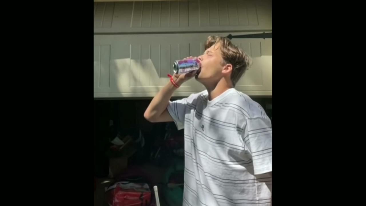 Guy Tries To Drink Sparkling Water Without Burping 🤣 YouTube