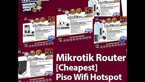 Promotional Video   Mikrotik Router for Piso Wifi Hotspot Business 2021