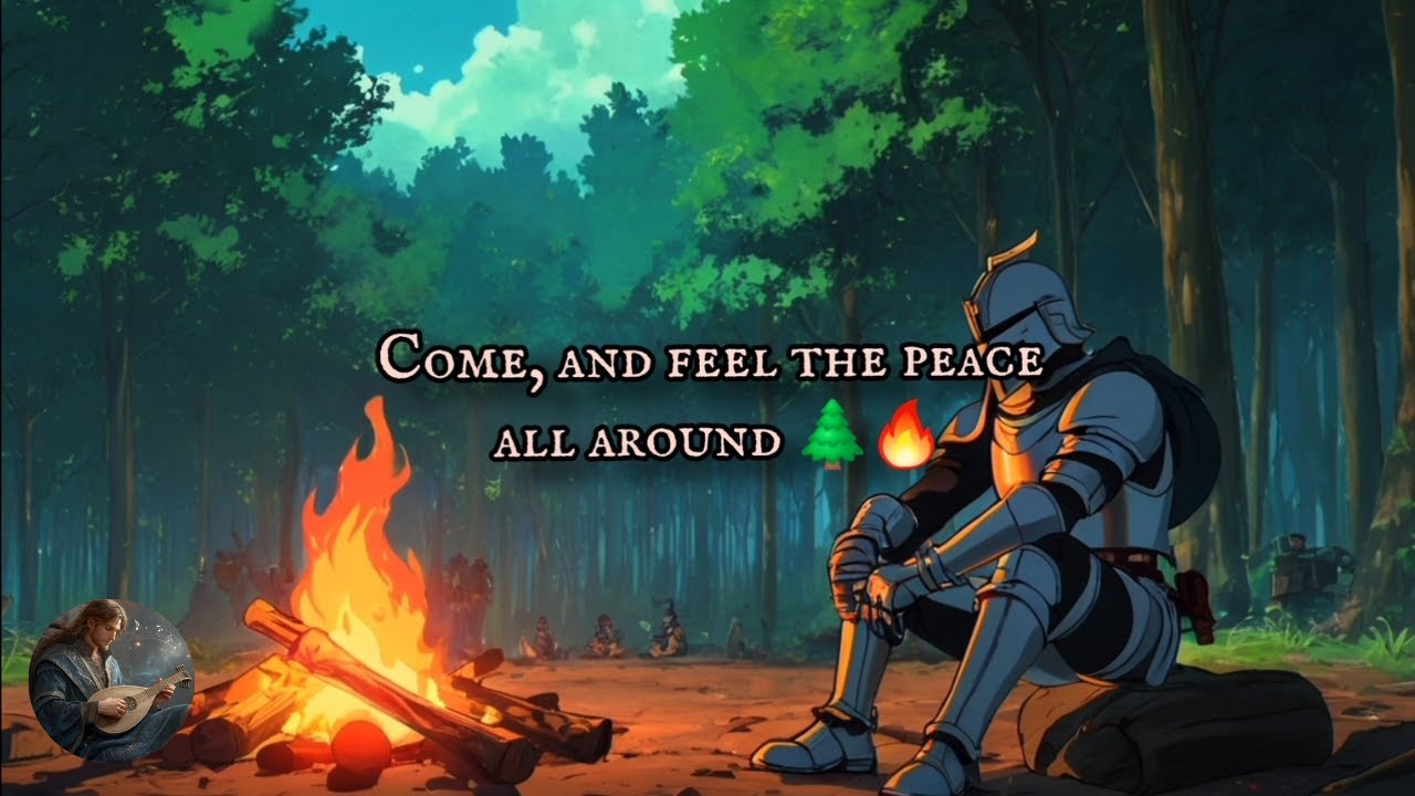 Tranquil Medieval Setting for Study, Rest, and Meditation 🔥🍃