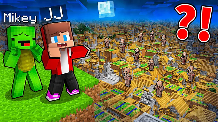 JJ and Mikey Found ENDLESS VILLAGE in Minecraft - Maizen