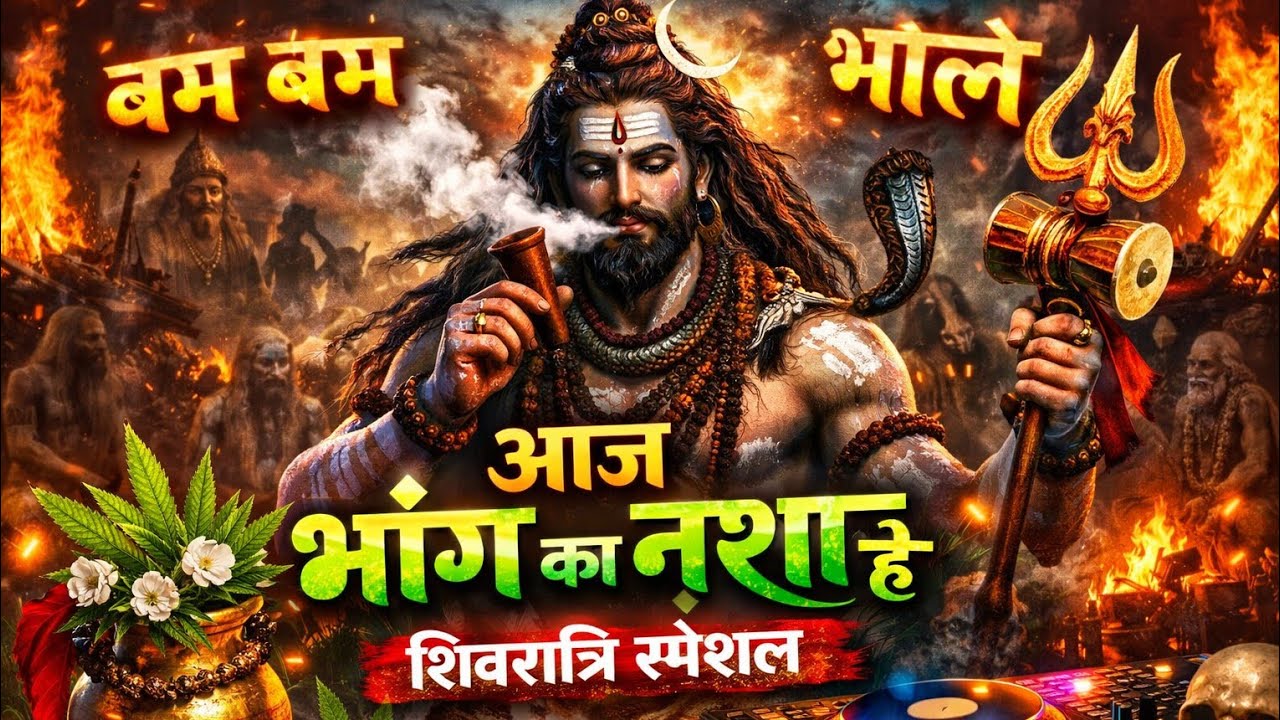 आज भाँग का नशा है | Shiv Bhakti DJ Song 2026 | बम-बम भोले | Mahadev Bhajan | Shivratri Special