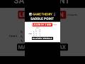 Maximin & Minimax Principle | Saddle Point in Game Theory | BCom/BBA| Hindi |OR Simplified #shorts