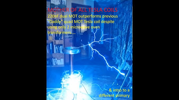 220nF Dual Microwave Oven Transformer Tesla Coil