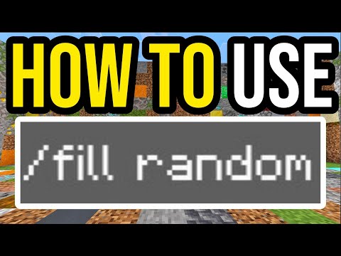 How To Use /Fill With Multiple Blocks RANDOMLY! | Minecraft Bedrock & Java!