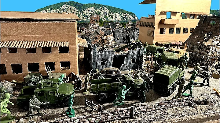 Army Men: The Town (Warfare Part 6) Stop Motion #stopmotion