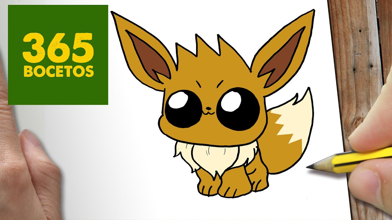 COMO DIBUJAR EEVEE KAWAII PASO A PASO - Dibujos kawaii faciles - How to  draw a EEVEE - thptnganamst.edu.vn