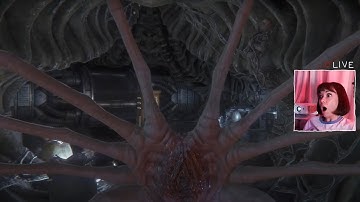 (LIVE) many scary creatures vs one girl boss | alien isolation (ep. 6)